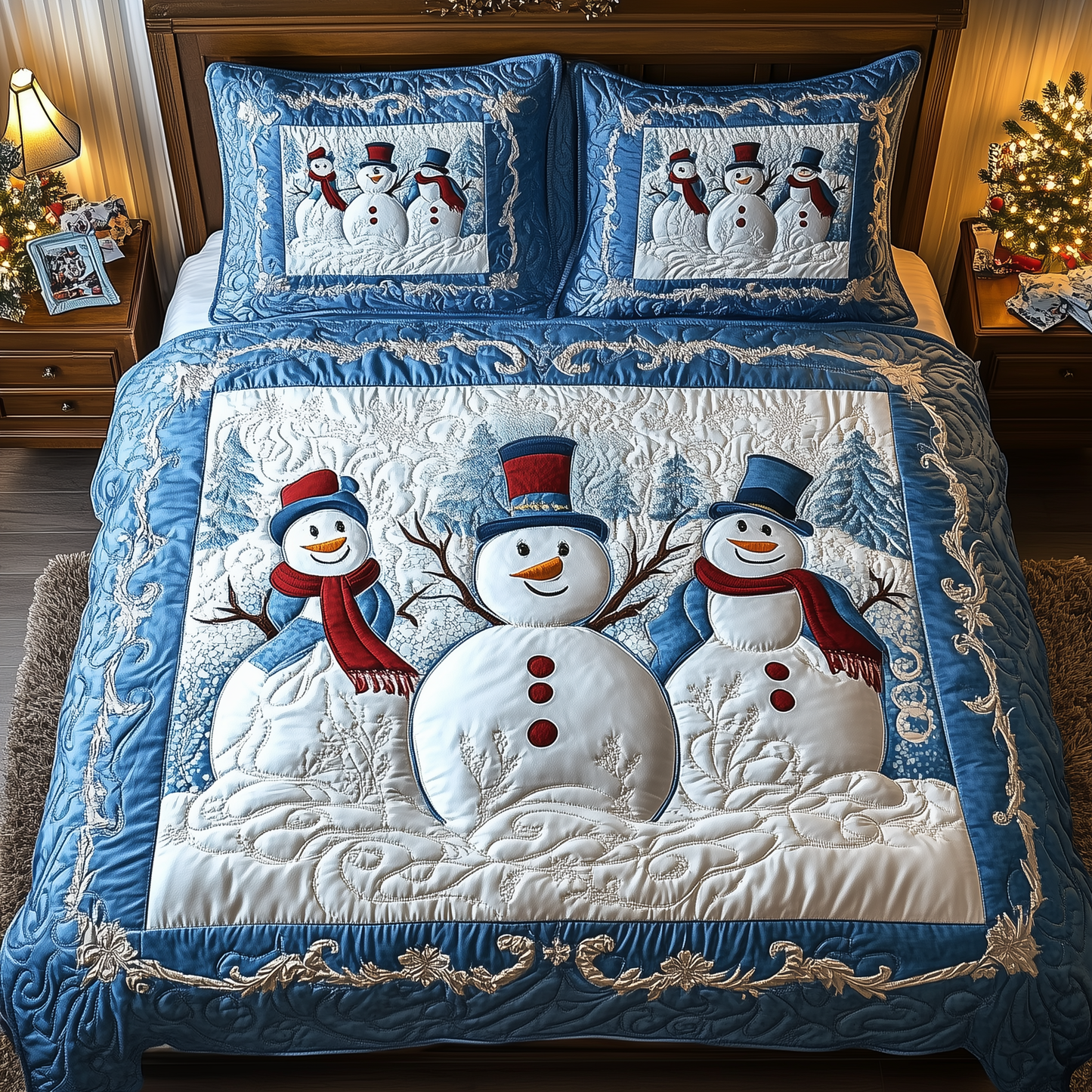 Tis The Season to Sparkle 3-Piece Quilted Bedding Set GFTOTL1637