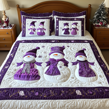 Purple Joy 3-Piece Quilted Bedding Set GFTOTL1644
