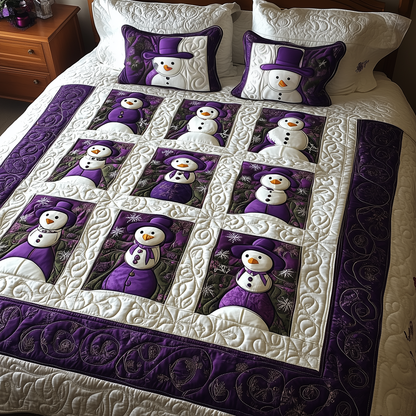 Purple Joy 3-Piece Quilted Bedding Set GFTOTL1654