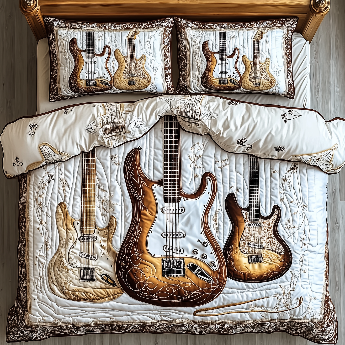 Rock and Roll Culture 3-Piece Quilted Bedding Set GFTOTL1675