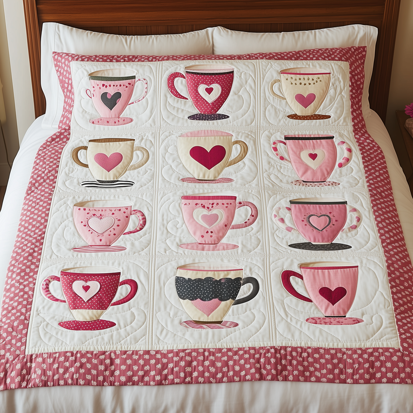 Cups of Love Quilted Blanket GFTOTL1700