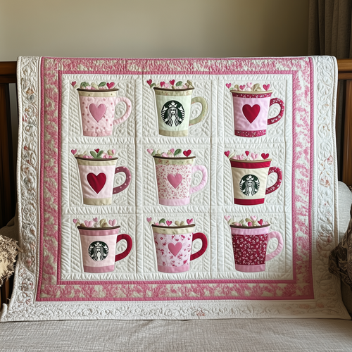 Cups of Love Quilted Blanket GFTOTL1702