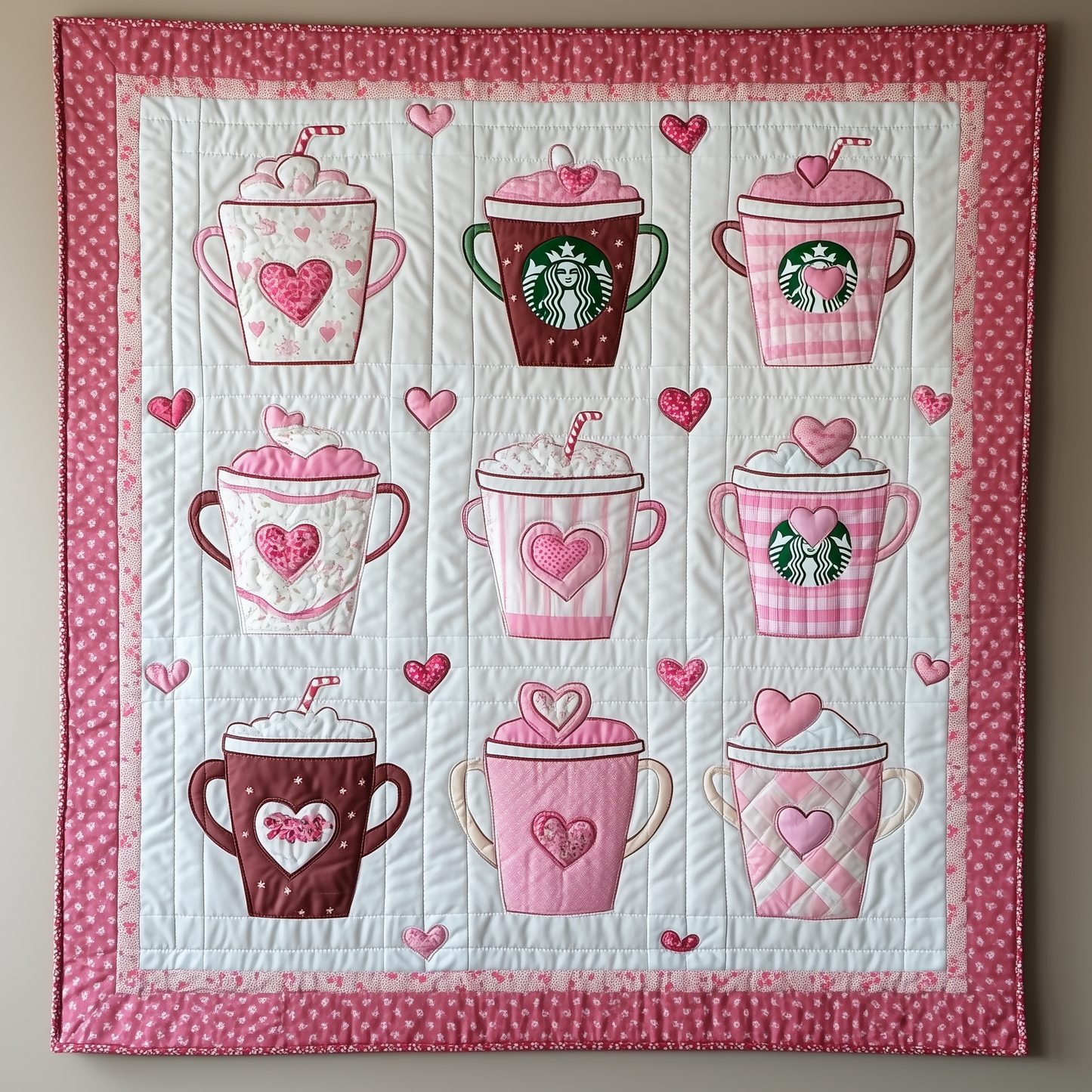 Cups of Love Quilted Blanket GFTOTL1703