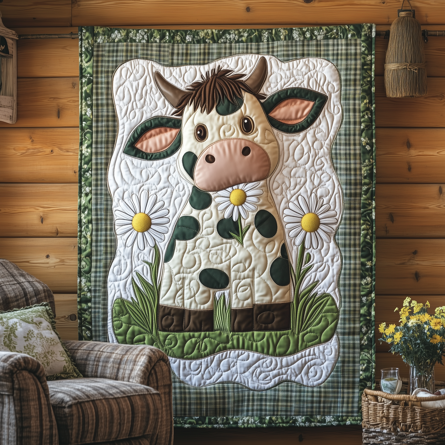 Daisy Cow Quilted Blanket GFTOTL1757