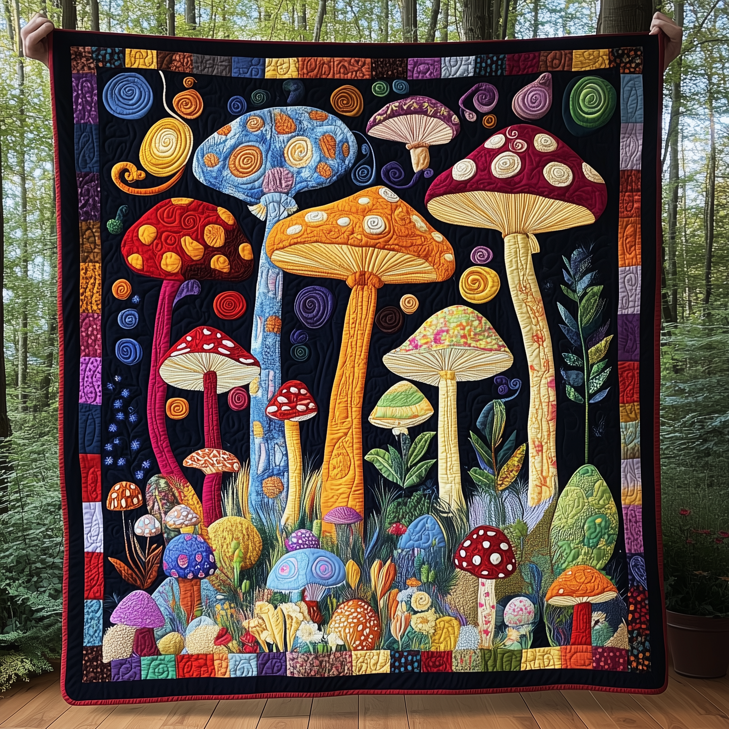 Mushroom Quilted Blanket GFTOTL1790