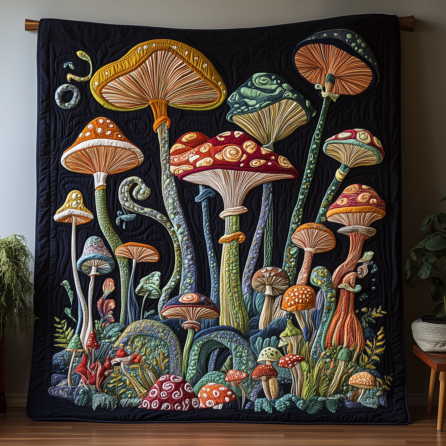 Mushroom Quilted Blanket GFTOTL1793
