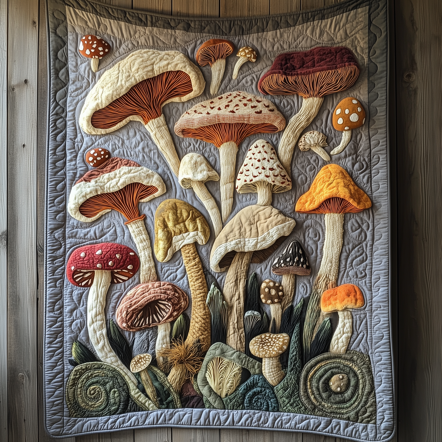 Mushroom Quilted Blanket GFTOTL1796
