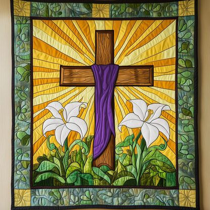 Easter He is Risen Quilted Blanket GFTOTL1849