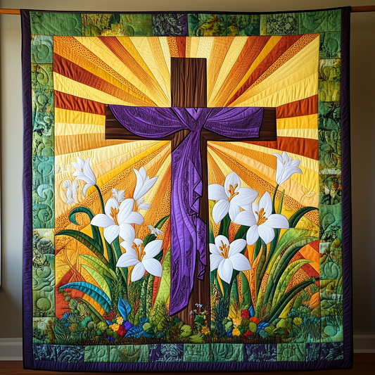Easter He is Risen Quilted Blanket GFTOTL1851