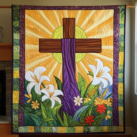 Easter He is Risen Quilted Blanket GFTOTL1852