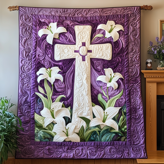 Easter Cross Quilted Blanket GFTOTL1858