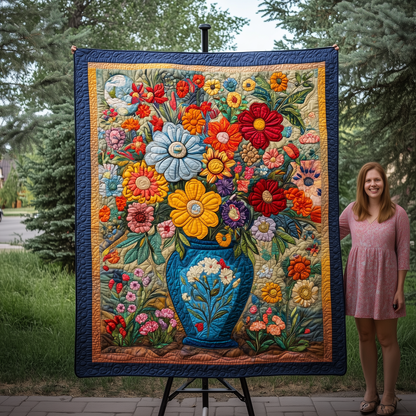 Flower Garden Quilted Blanket GFTOTL1860