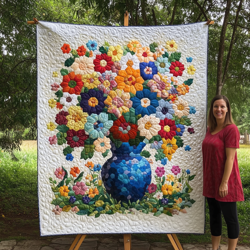 Flower Garden Quilted Blanket GFTOTL1861