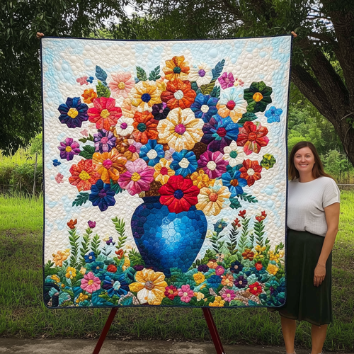 Flower Garden Quilted Blanket GFTOTL1862