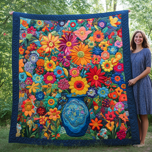 Flower Garden Quilted Blanket GFTOTL1863