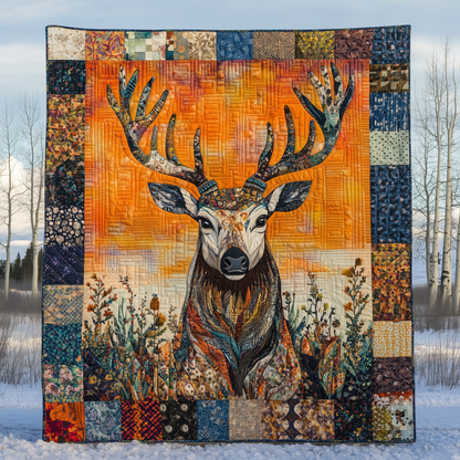 Vibrant Deer Quilted Blanket GFTOTL1949