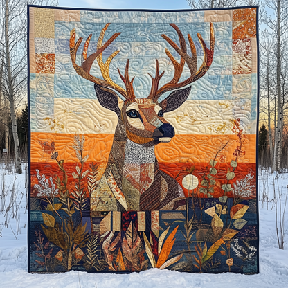 Vibrant Deer Quilted Blanket GFTOTL1952
