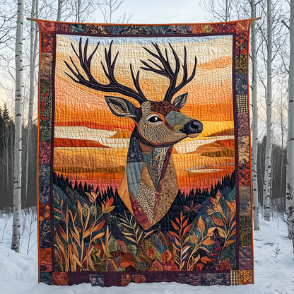 Vibrant Deer Quilted Blanket GFTOTL1954