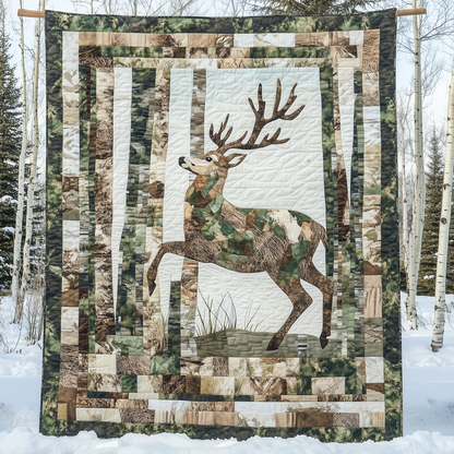 White Tail Deer Quilted Blanket GFTOTL1958