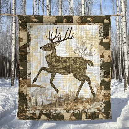 White Tail Deer Quilted Blanket GFTOTL1960