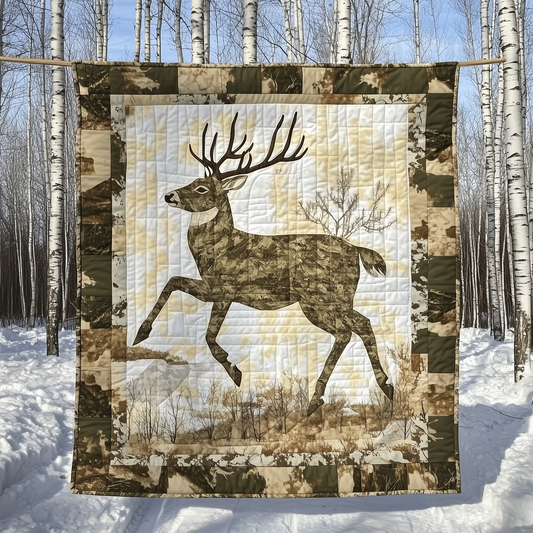 White Tail Deer Quilted Blanket GFTOTL1960