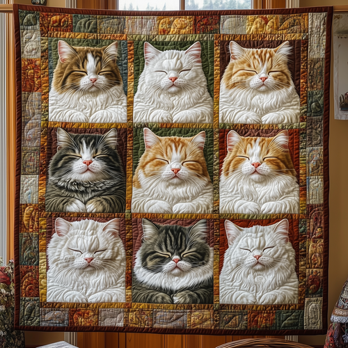 Sleeping Cat Quilted Blanket GFTOTL1977