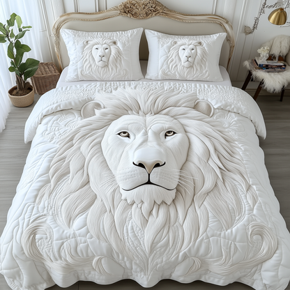 Majestic Lion King 3-Piece Quilted Bedding Set GFTOTL1987