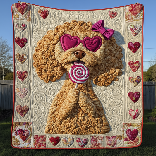 Goldendoodle Coquette Quilted Blanket GFTOTL2003