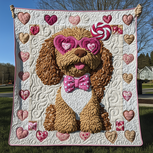 Goldendoodle Coquette Quilted Blanket GFTOTL2006