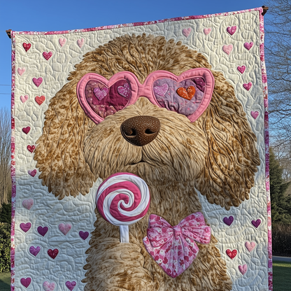 Goldendoodle Coquette Quilted Blanket GFTOTL2008