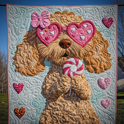Goldendoodle Coquette Quilted Blanket GFTOTL2011
