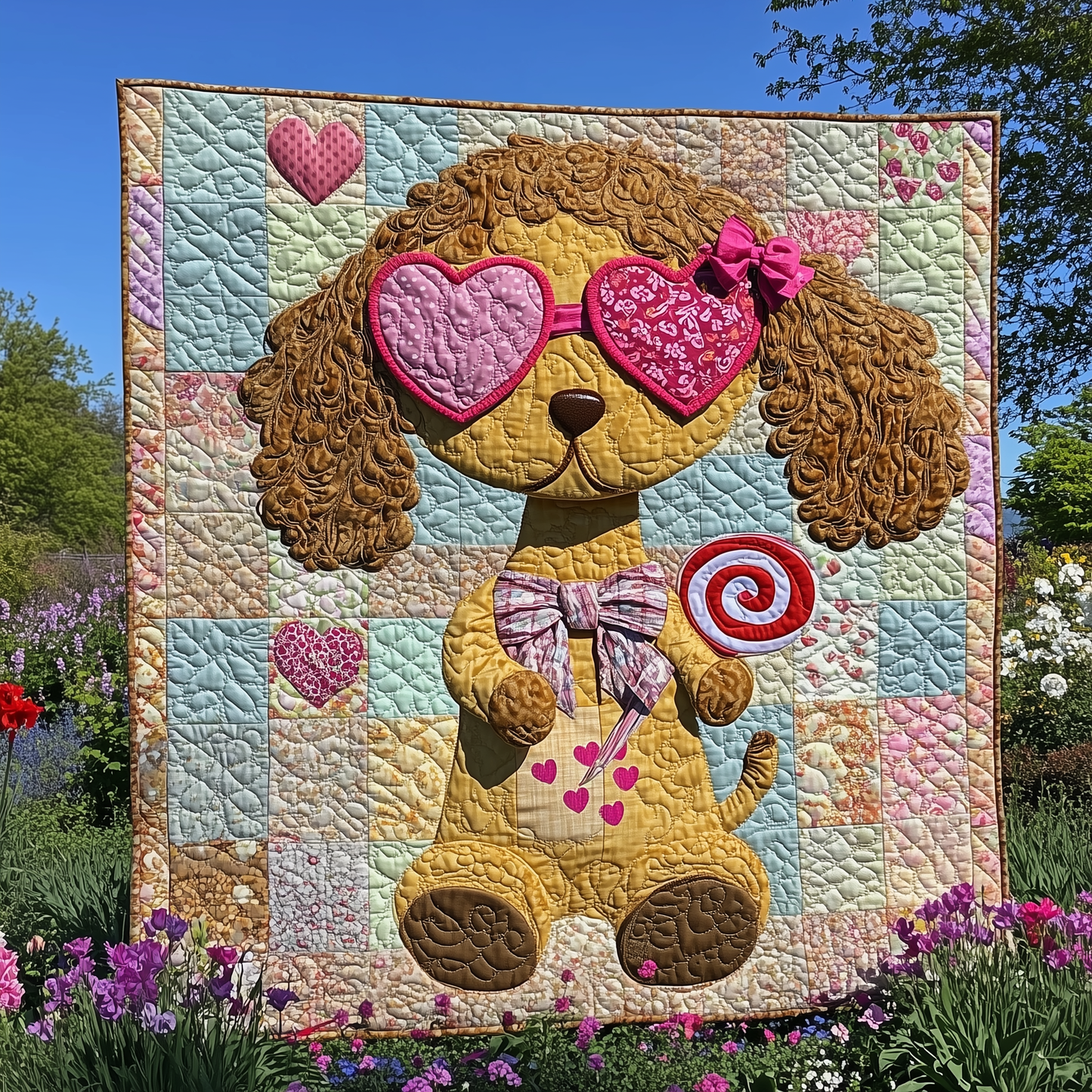 Goldendoodle Coquette Quilted Blanket GFTOTL2014