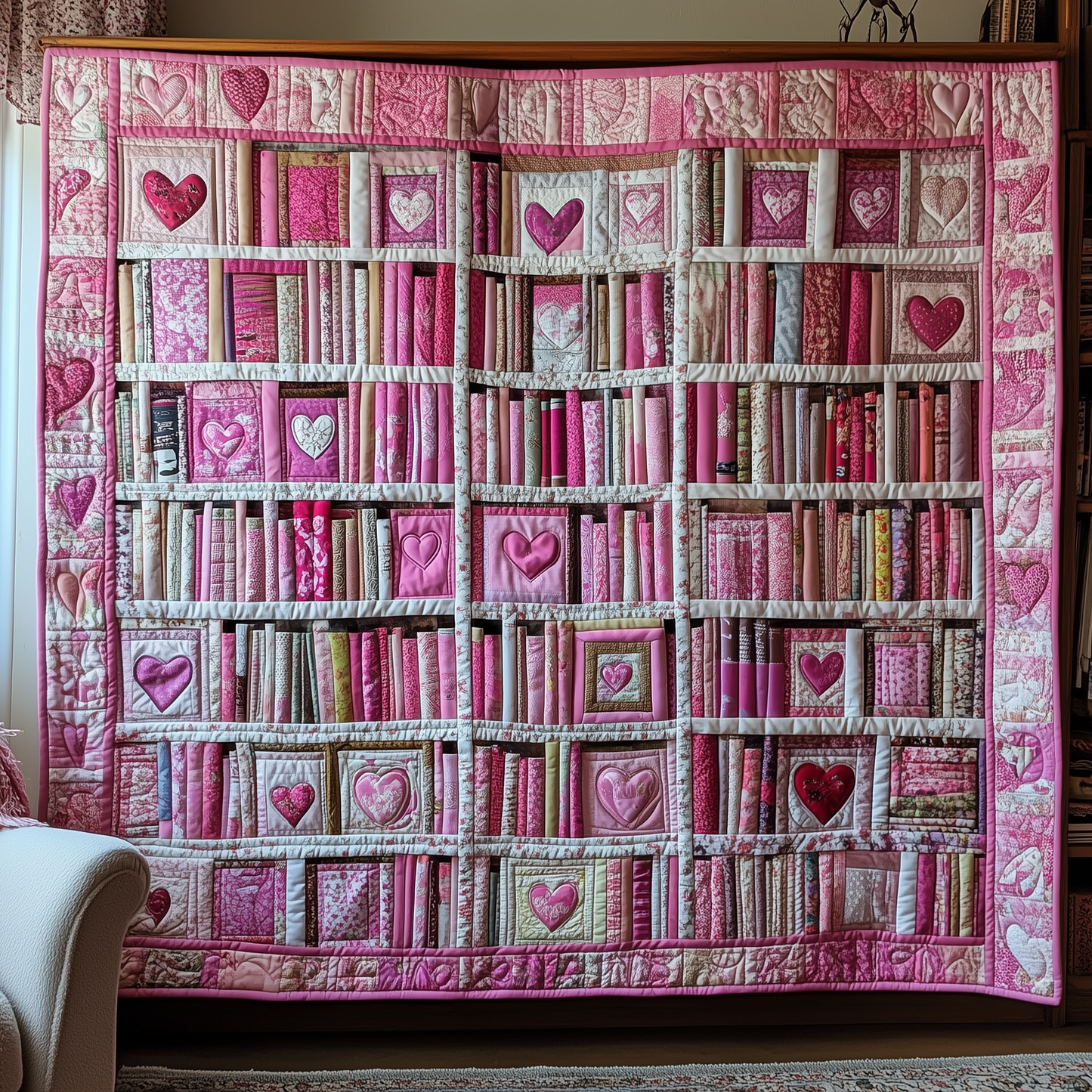 Books Are My Love Language Quilted Blanket GFTOTL2015