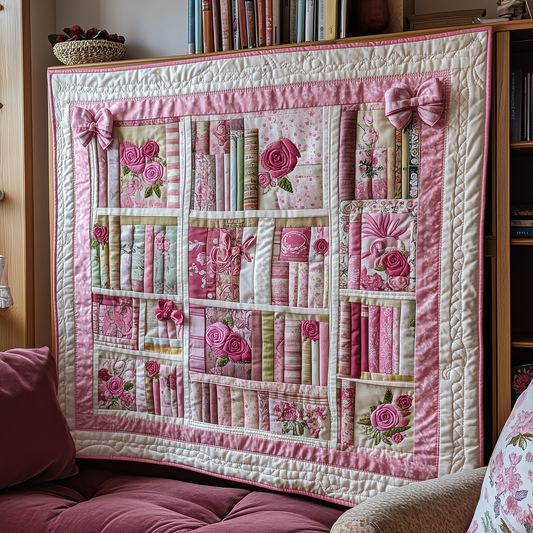 Books Are My Love Language Quilted Blanket GFTOTL2017