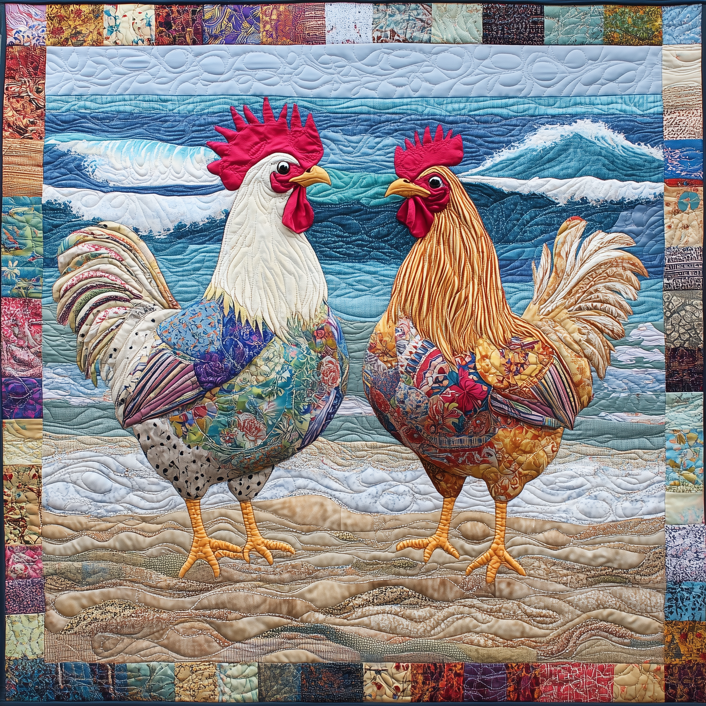 Chicken Vacation Quilted Blanket GFTOTL2026