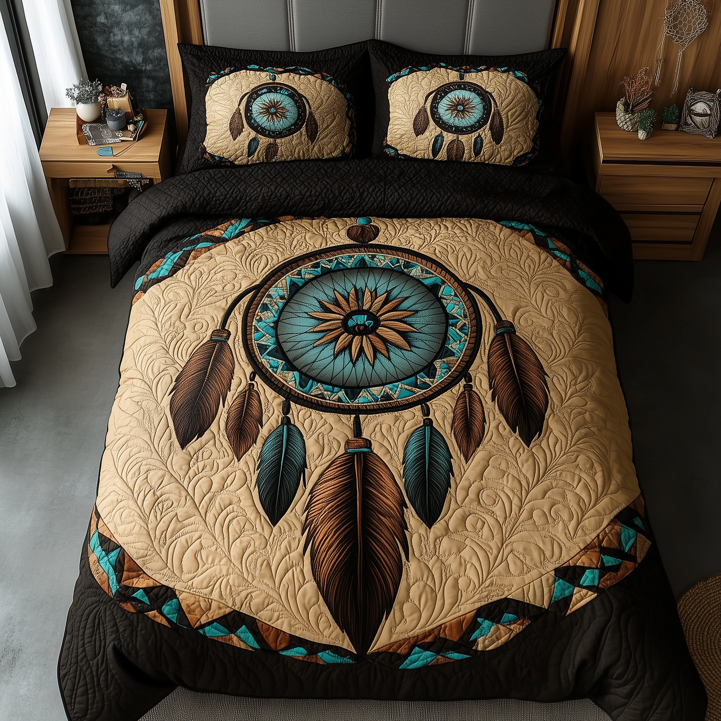 Spirit Guardian 3-Piece Quilted Bedding Set GFTOTL2049