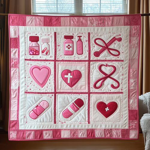 Valentine for Nurse Quilted Blanket GFTOTL2071