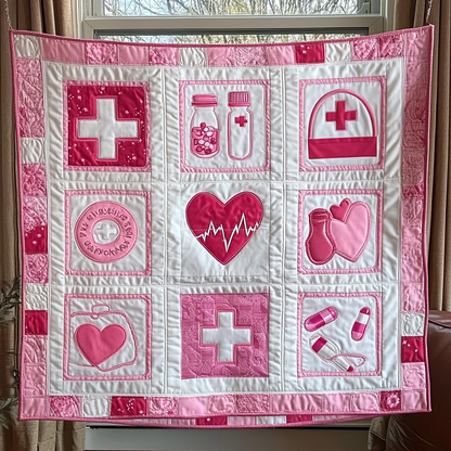 Valentine for Nurse Quilted Blanket GFTOTL2075