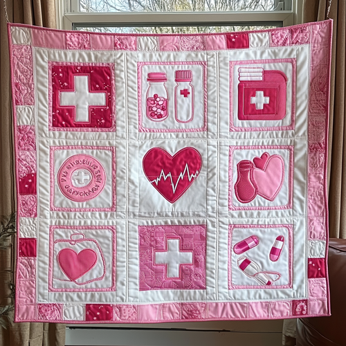 Valentine for Nurse Quilted Blanket GFTOTL2076