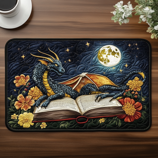Bookish Dragon Quilted Placemat GFTOTL2112