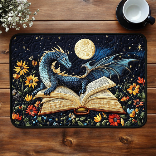Bookish Dragon Quilted Placemat GFTOTL2114