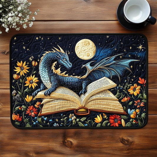 Bookish Dragon Quilted Placemat GFTOTL2114