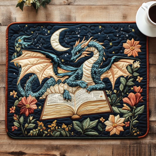 Bookish Dragon Quilted Placemat GFTOTL2120