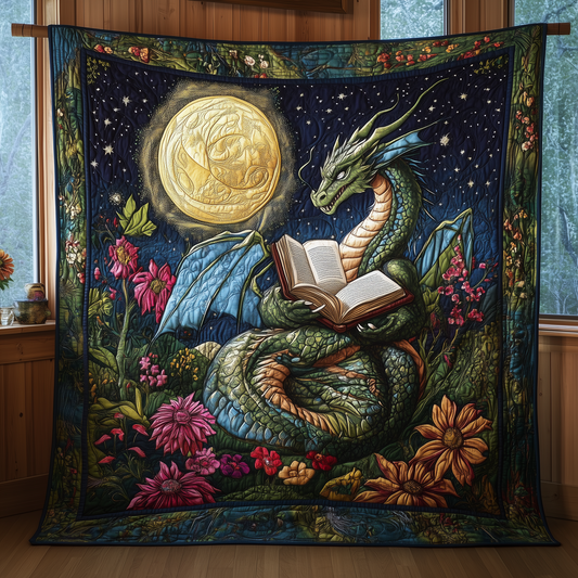 Bookish Dragon Quilted Blanket GFTOTL2125