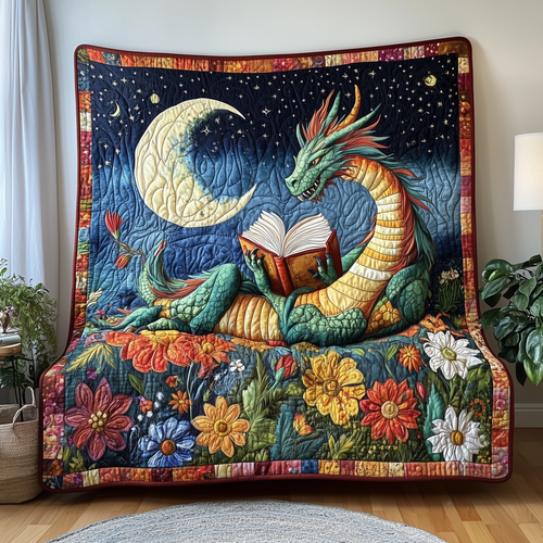 Bookish Dragon Quilted Blanket GFTOTL2126