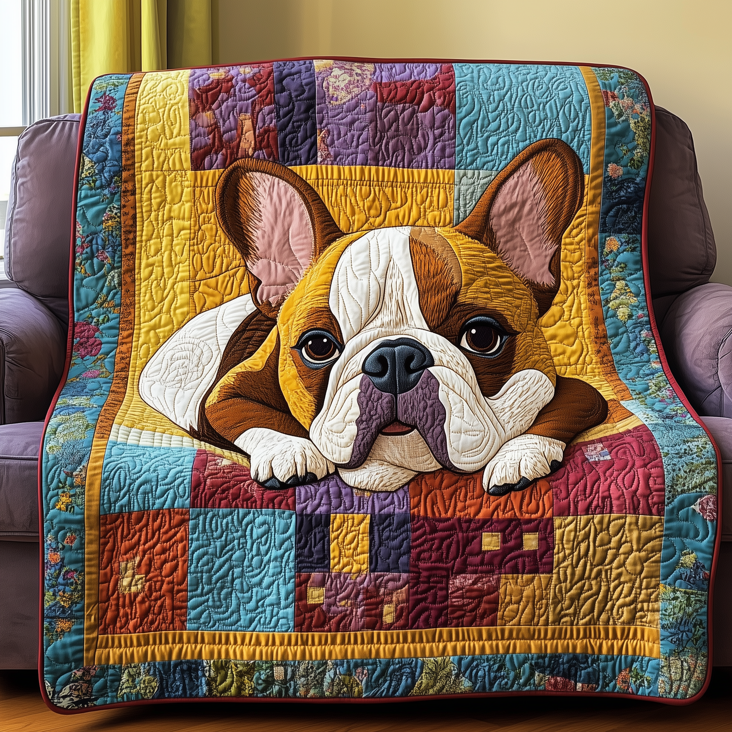 French Bulldog Quilted Blanket GFTOTL2133