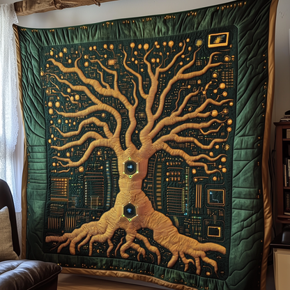 The Real Tree of Life Quilted Blanket GFTOTL2151