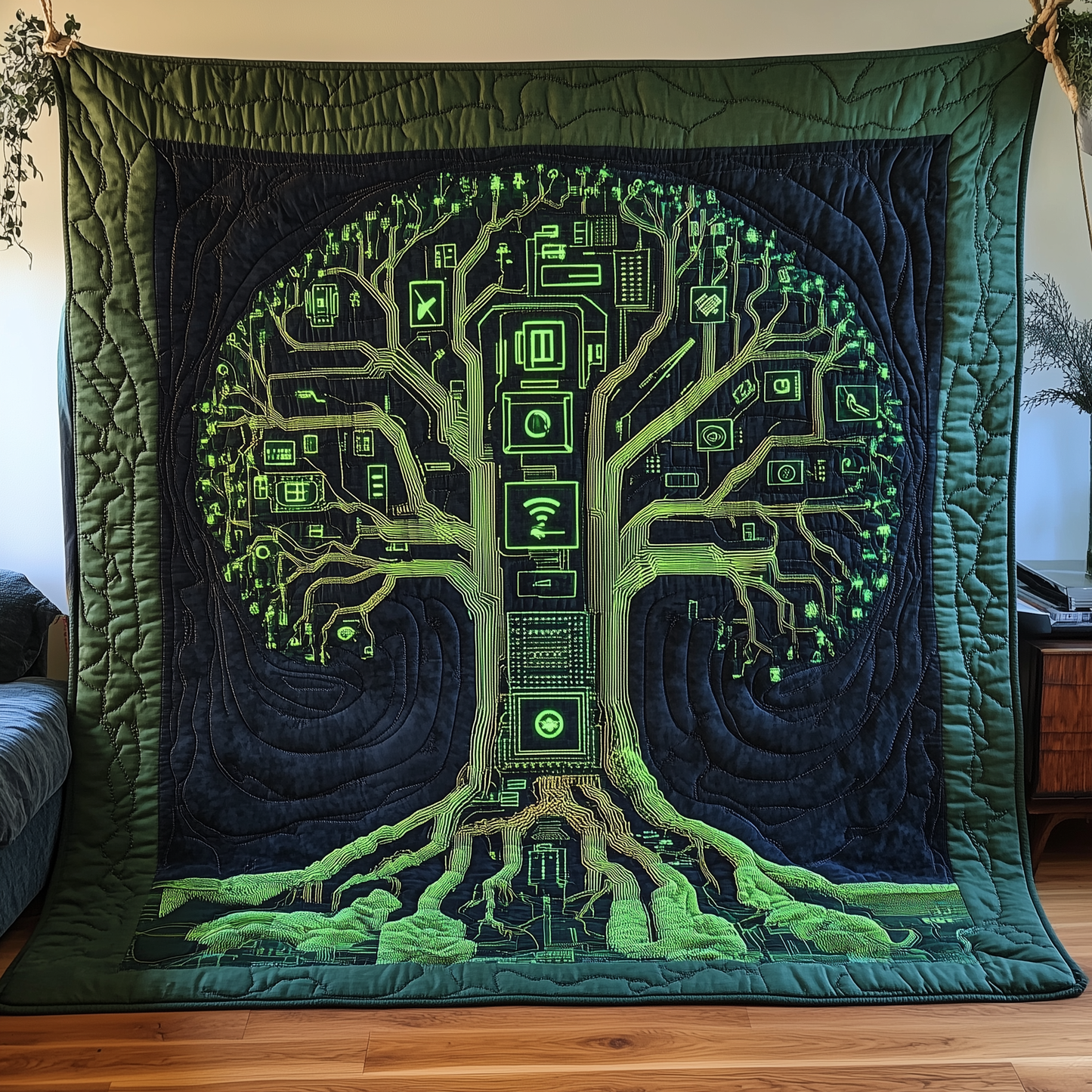 The Real Tree of Life Quilted Blanket GFTOTL2154