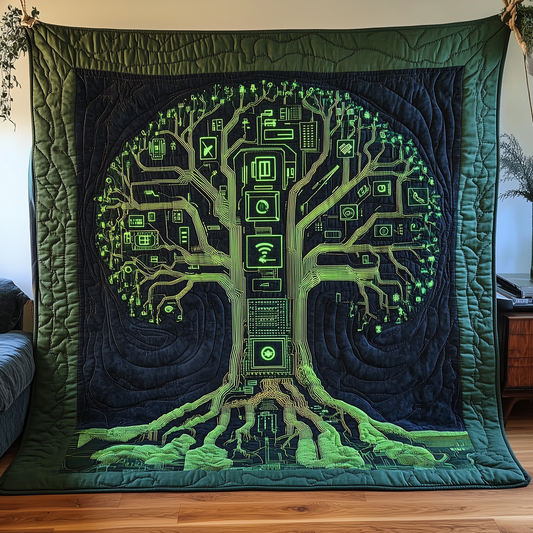The Real Tree of Life Quilted Blanket GFTOTL2154