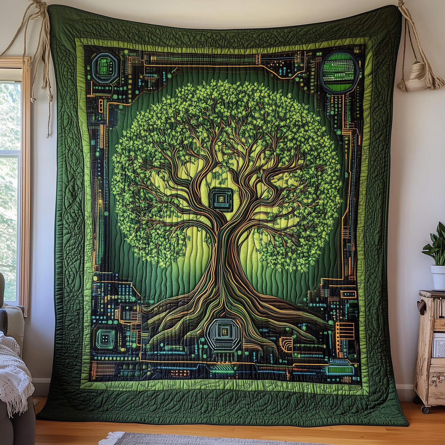 The Real Tree of Life Quilted Blanket GFTOTL2155
